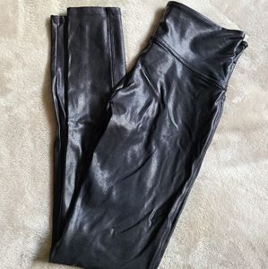 Spanx faux leather leggings.